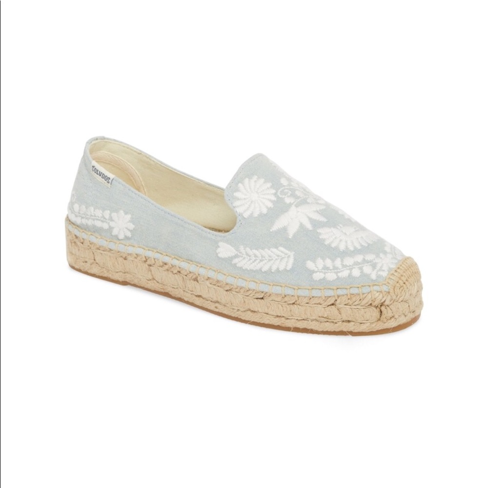 Soludos Embroidered Smoking Slipper